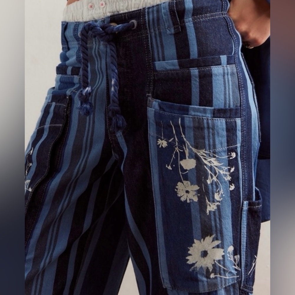 Free People Cove Crop Pull-On Pants Size Large - Picture 3 of 15